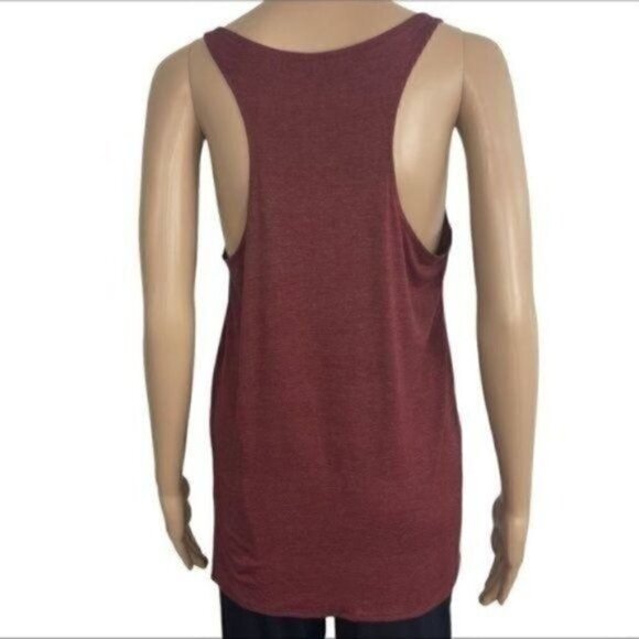 Resting Beach Face maroon white tank top sz small - Picture 2 of 5